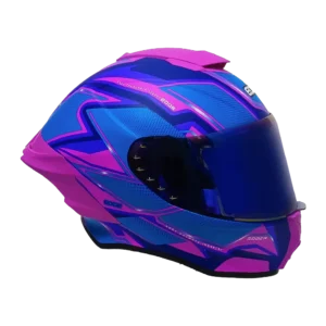 Casco Edge Integral Shanghai Quartz Fucsia / Azul