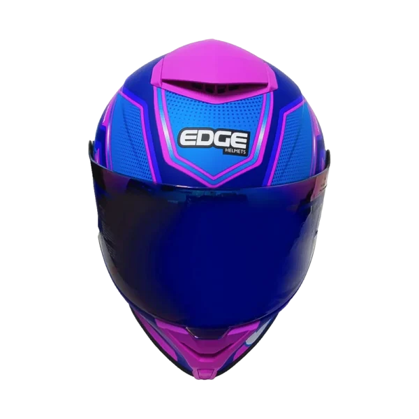 Casco Edge Integral Shanghai Quartz Fucsia / Azul