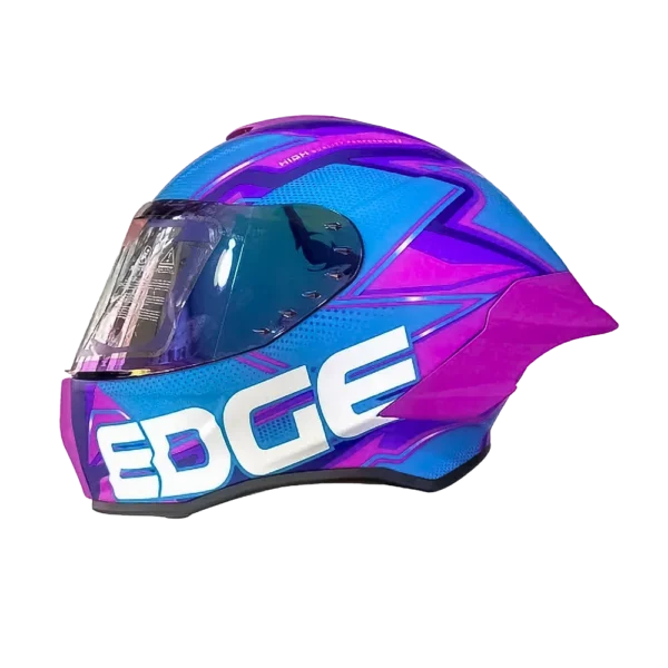 Casco Edge Integral Shanghai Quartz Fucsia / Azul