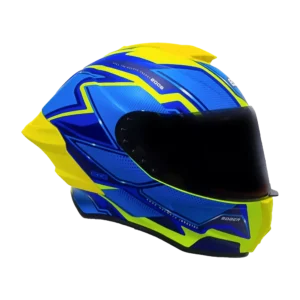 Casco Edge Shanghai Quartz Amarillo / Azul