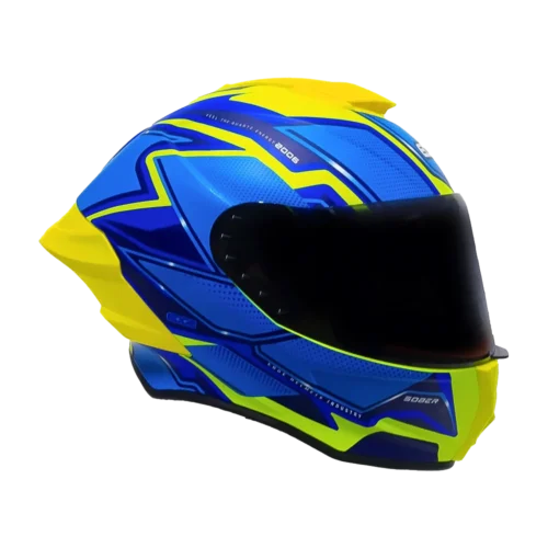 Casco Edge Shanghai Quartz Amarillo / Azul