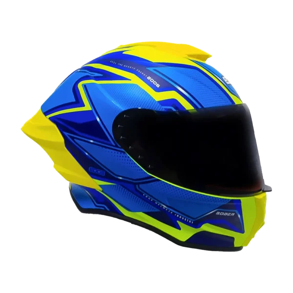 Casco Edge Shanghai Quartz Amarillo / Azul