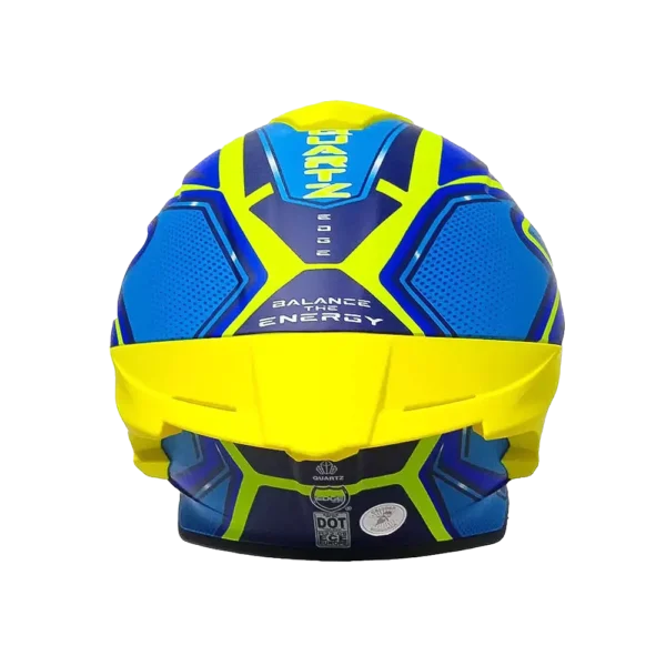 Casco Edge Shanghai Quartz Amarillo / Azul