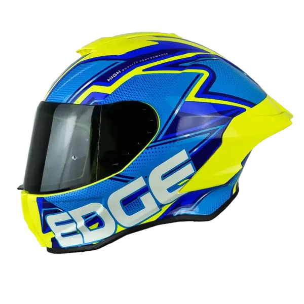 Casco Edge Shanghai Quartz Amarillo / Azul