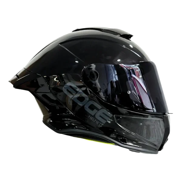 Casco Edge Integral Shanghai Sólido Negro Brillante