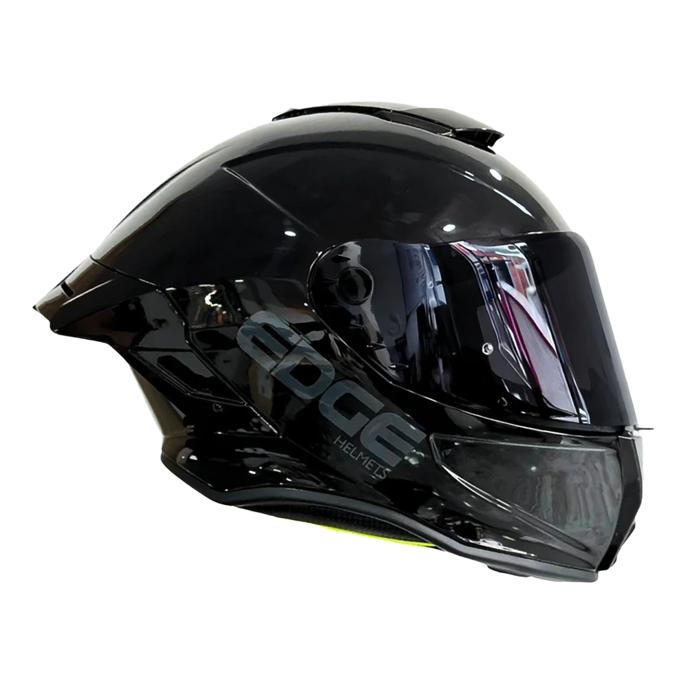 Casco Edge Integral Shanghai Sólido Negro Brillante