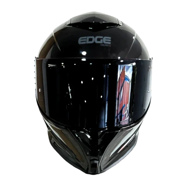 Casco Edge Integral Shanghai Sólido Negro Brillante