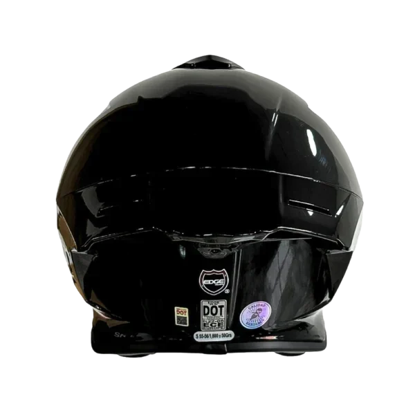 Casco Edge Integral Shanghai Sólido Negro Brillante